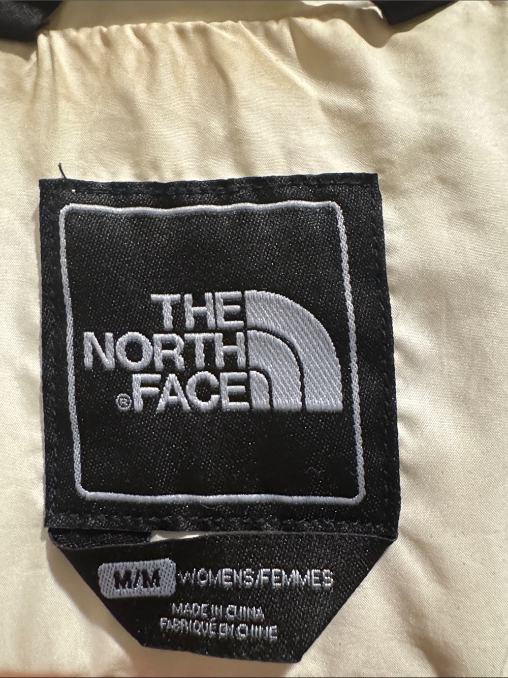 The North Face Women's Off-White Trench Coat with Belt - Picture 3 of 3